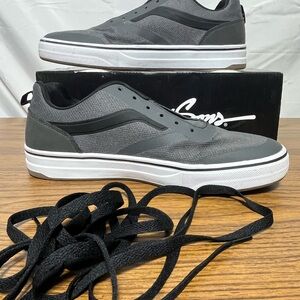 Vans SK8 Hi MTE Gray Suede Skate shoes Monks Robe Brown Womens Sz 8,5 Mens Sz 7